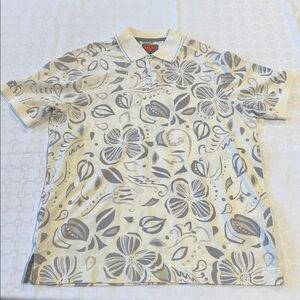 Tommy Bahama Relax Cream Floral Polo